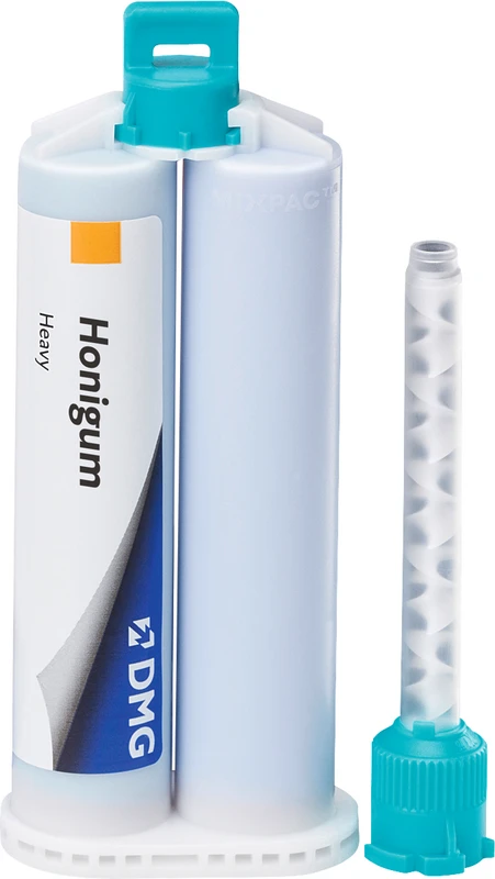 Honigum Heavy  Packung  2 x 50 ml Doppelkartusche Heavy, 4 Automix-Tips