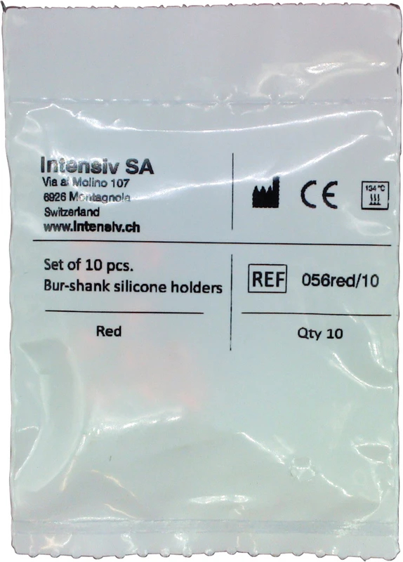 Silikonhalter  Packung  10 Stück rot, 40 µm