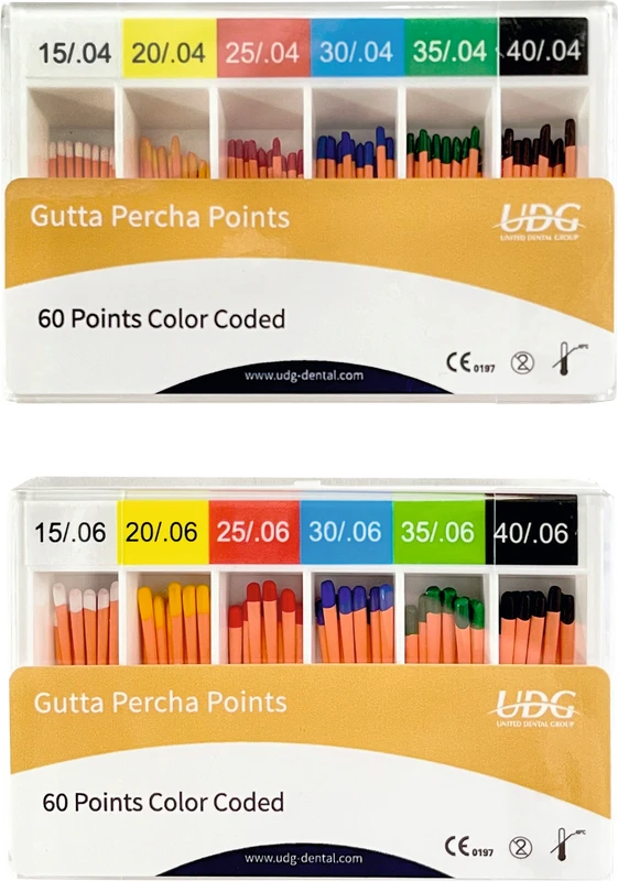 Guttapercha Points  Packung 120 Stück Taper.02 ISO 015-040