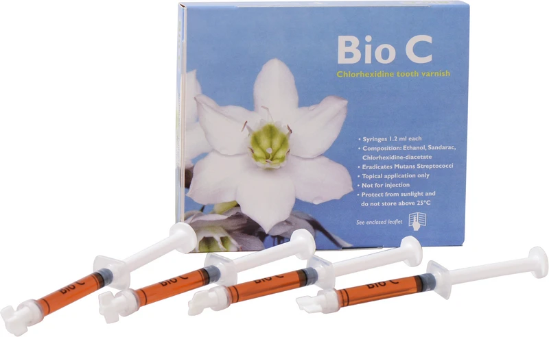 Bio C Zahnpflegelack    Packung  4 x 1,2 ml Spritze