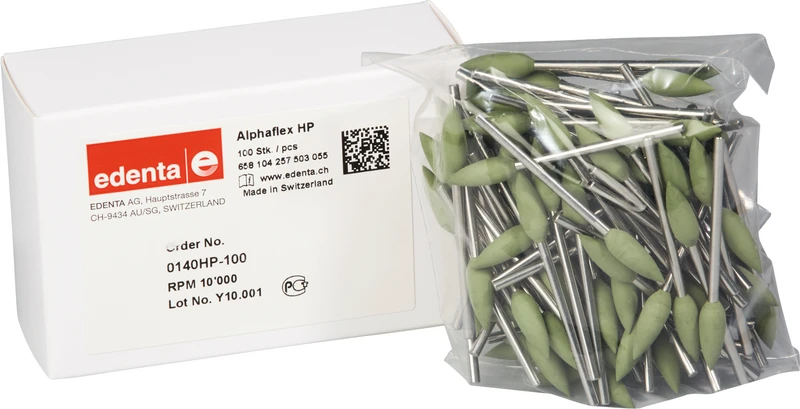 Alphaflex  Packung  100 Stück grün, HP, Figur 257, 16,3 mm, ISO 055