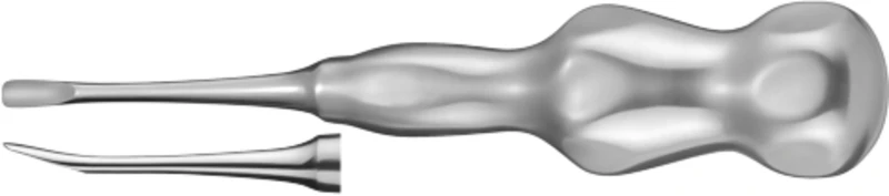 Luxationsinstrumente Ergoform  Stück  5 mm, gebogen