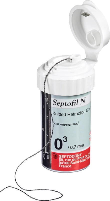 Septofil N   Dose  N 03, dünn, schwarz, Ø 0,7 mm