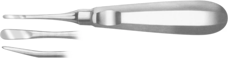 Luxationsinstrumente  Stück  HSA 705-04, 5 mm, gebogen