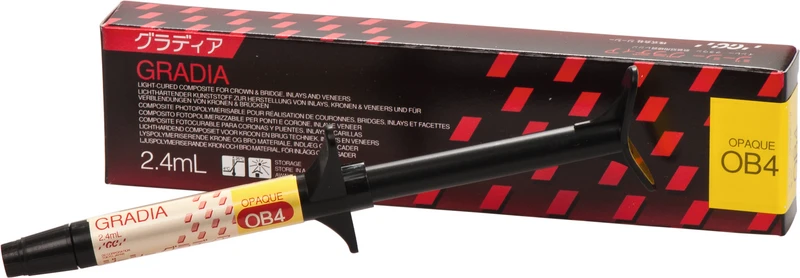 GC GRADIA®  Spritze  2,4 ml Paste opaker OB 4