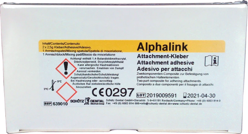 Alphalink Attachment-Kleber  Packung  2 x 2,5 g (A+B)
