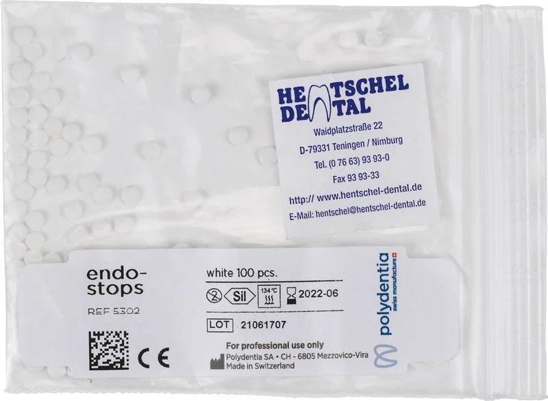 Endo Stops  Packung  100 Stück weiß
