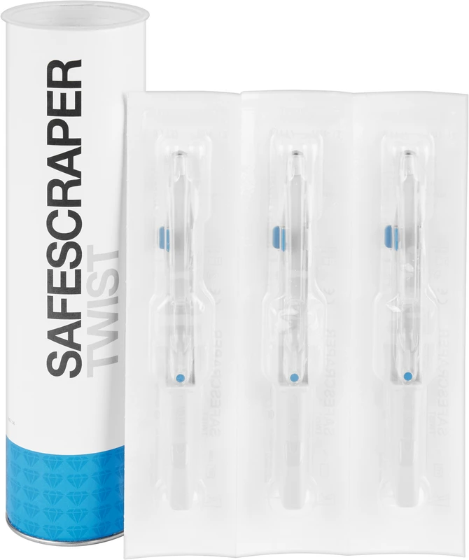 Safescraper TWIST  Packung  3 Stück gerade