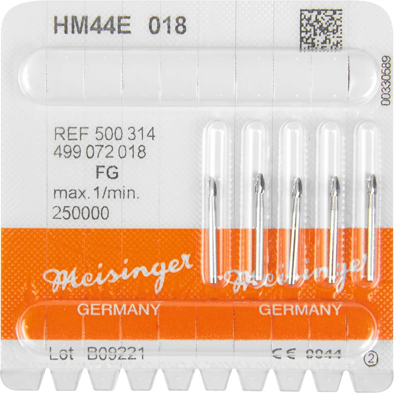 HM-Finierer 44E  Packung  5 Stück fein, FG, Figur 499 Eiform, 3,5 mm, ISO 018