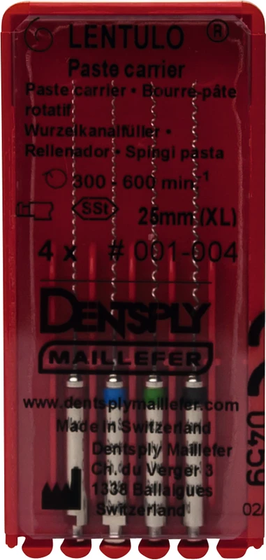 Wurzelkanalfüller   LENTULO®    Packung  4 Stück 25 mm, Gr. 1-4