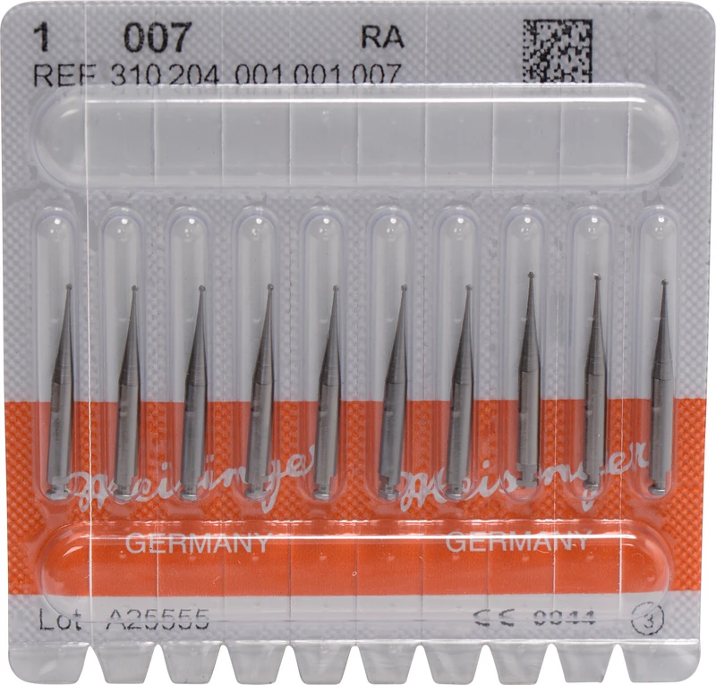 Stahlbohrer 1  Packung  10 Stück RA, Figur 001, ISO 007