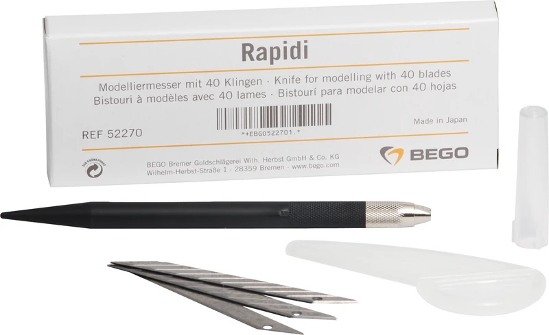 Rapidi Modelliermesser  Packung  1 Modelliermesser, 40 Klingen 52270