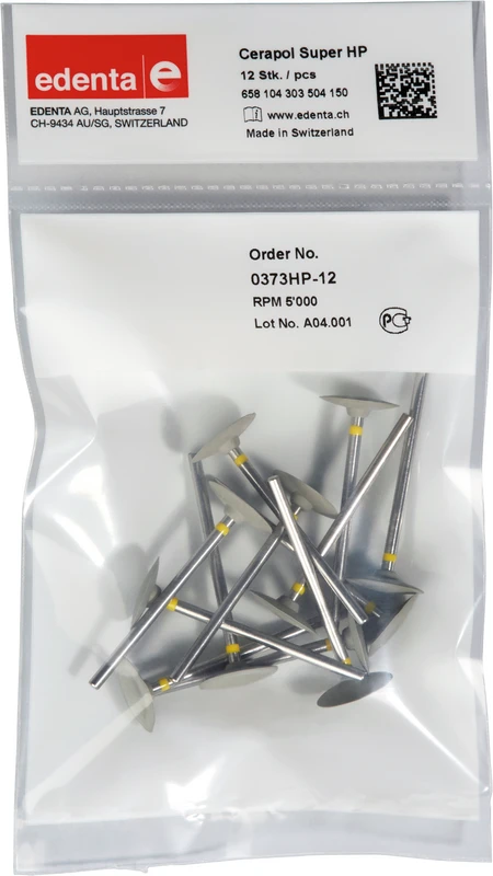 Cerapol Super  Packung  12 Stück grau, HP, Figur 303, 2,5 mm, ISO 150