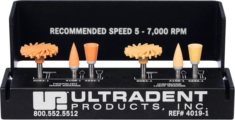 Jiffy Universal  Intraoral Adjusting & Polishing Kit  6 Stück (mittel, fein), RA, 1 Alu Block
