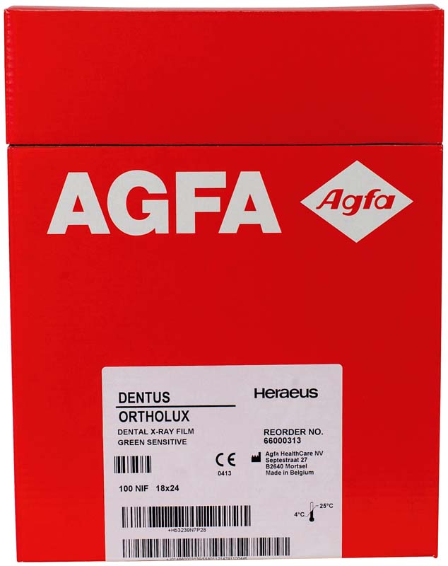 AGFA DENTUS® ORTHOLUX  Packung  100 Stück 18 x 24 cm