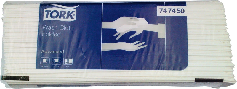 TORK® weiches Waschtuch   Packung  80 Stück 6-lagig, 19 x 25 cm, weiß