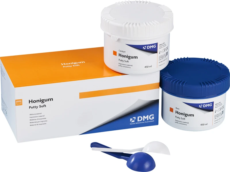 Honigum Putty  Packung  450 ml Dose Base. 450 ml Katalysator, Soft