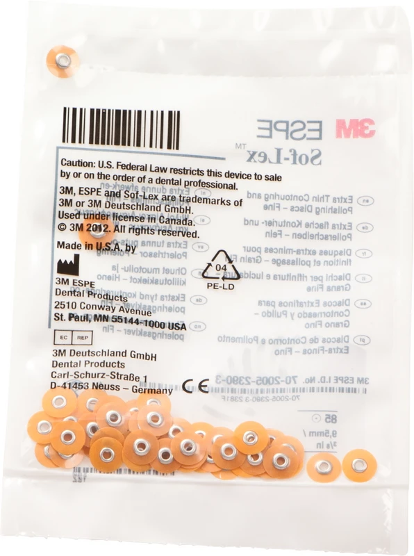 Sof-Lex Ausarbeitungs- und Polierscheiben  Packung  85 Scheiben XT Ø 9,5 mm, fein