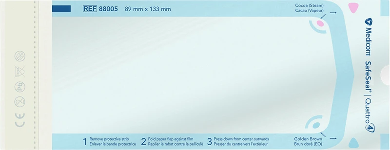 Medicom® SafeSeal® Quattro Sterilisationstüten  Packung  200 Stück 89 x 133 mm