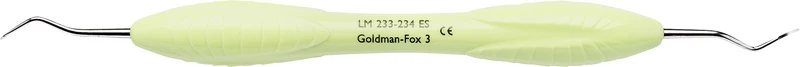 LM Universalkürette Goldman-Fox 3   Stück  Figur 3, für Prämolaren\Molaren, hellgrün, LM-ErgoSense® Griff