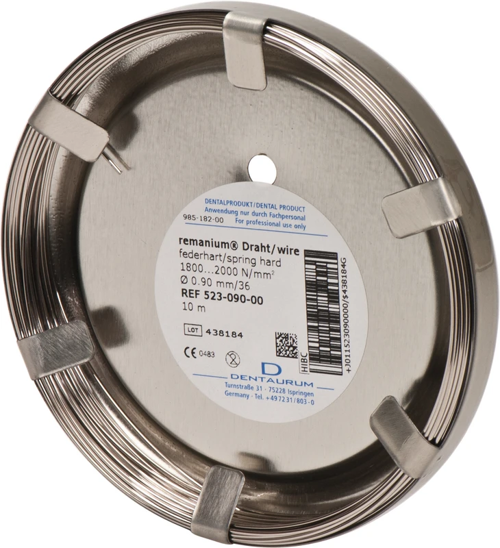 remanium® Draht  Laborrolle  rund, federhart, Ø 0,90 mm