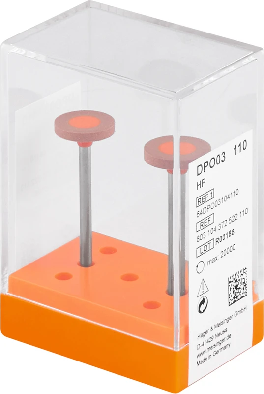 Diamantpolierer DPO03\06  Packung  2 Stück braun, HP, Figur 372, 2,5 mm, ISO 110