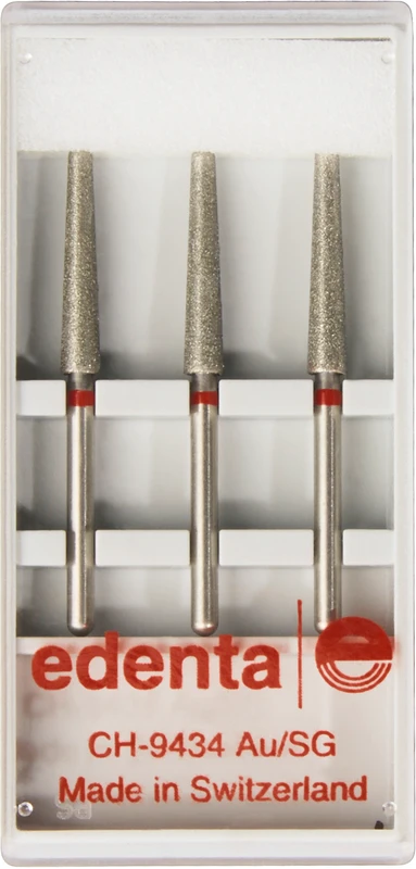 Diamant-Konusfräser 356  Packung  3 Stück rot fein, FGXL, Figur 200, 13 mm, 2°, ISO 023