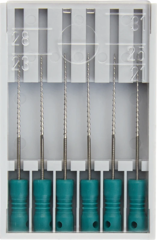 Hedströmfeilen 174  Packung  6 Stück grün, 25 mm ISO 035