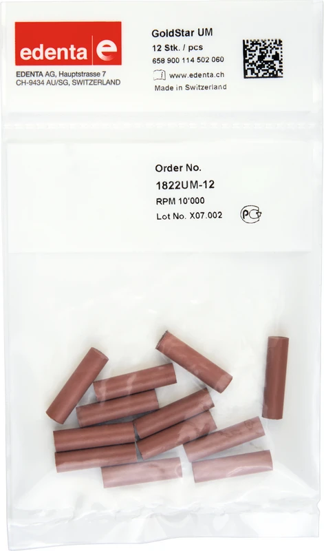 Goldstar  Packung  12 Stück unmontiert, rosa, Figur 114, 22 mm, ISO 060