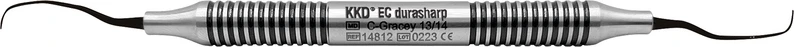 KKD® Easy Clean durasharp Gracey Kürette  Stück  Figur 13\14, für Prämolaren\Molaren, mit Metallgriff