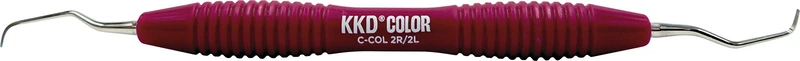 KKD® COLOR Universal Kürette  Stück  Figur 2R\2L, für Seitenz., lila, mit ergonomischem Silicongriff