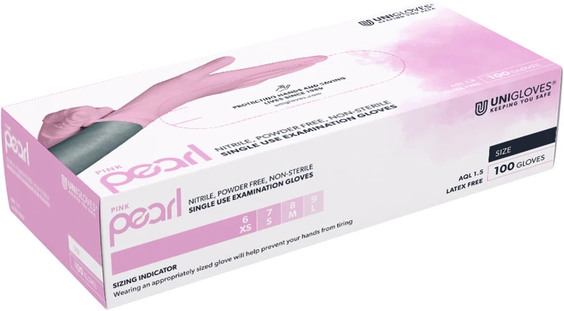 PINK PEARL  Packung  100 Stück puderfrei, rosa, S
