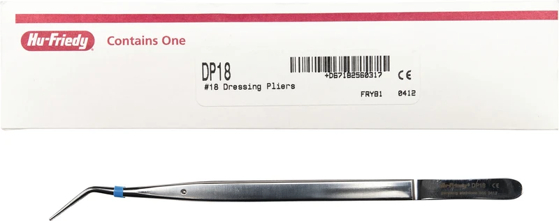 Mikrochirurgische Pinzetten   Stück  gewinkelt, #18, 16 cm
