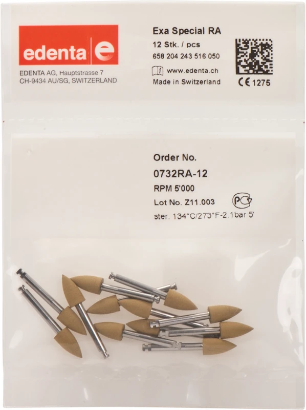 Exa Special  Packung  12 Stück gelb, RA, Figur 243, 10 mm, ISO 050