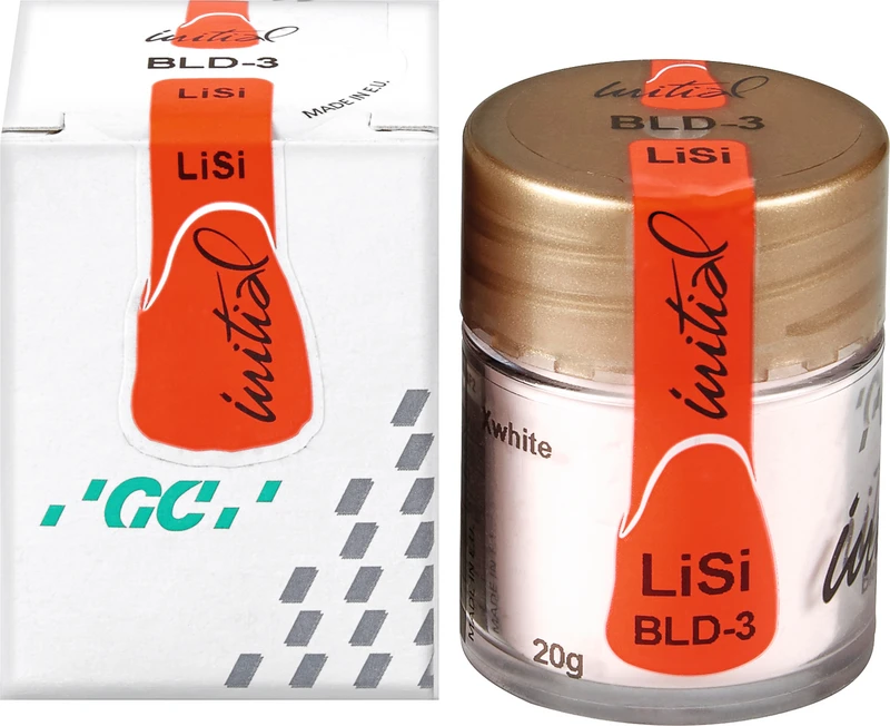 GC Initial LiSi  Dose  20 g Pulver bleach-dentin BLD-3