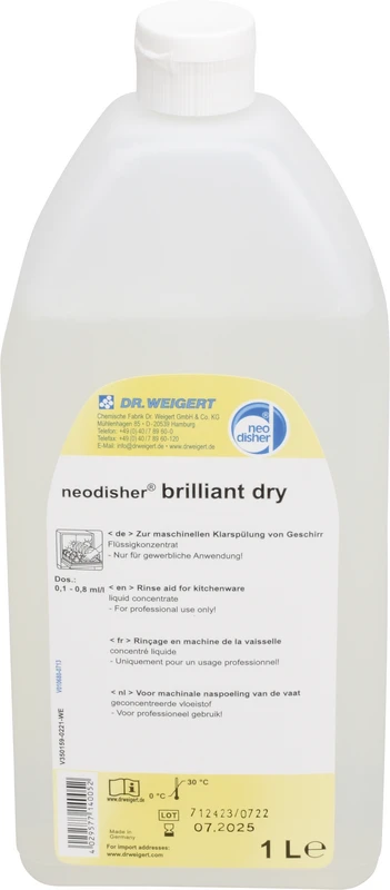 neodisher® brilliant dry  Karton  12 x 1 l Flasche