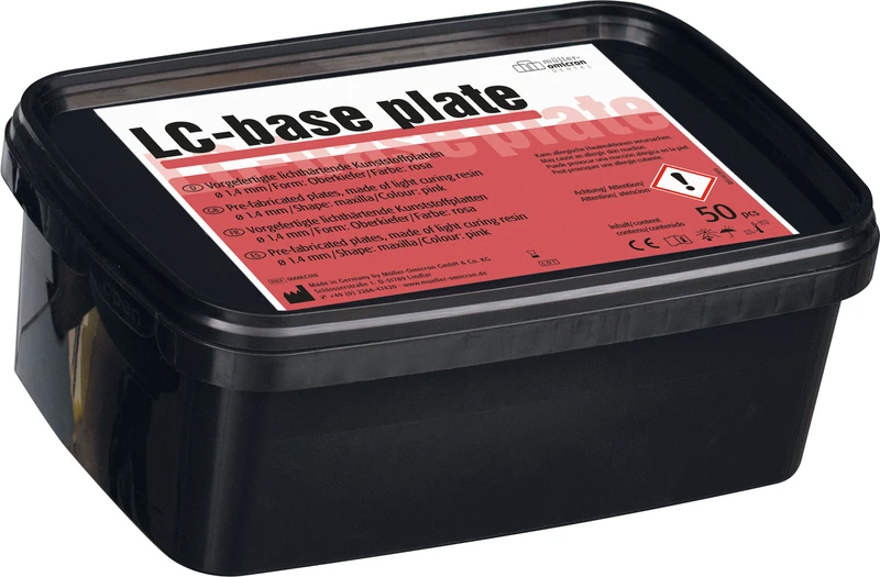 LC-base plate  Box  50 Stück rosa