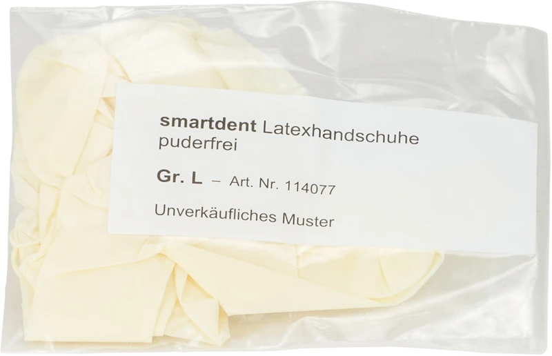 smart Latexhandschuhe PF  Muster  1 Paar puderfrei, L