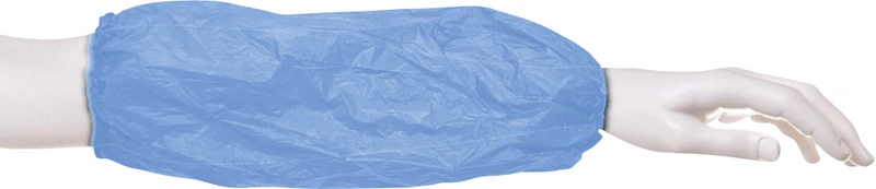 PE-Ärmelschoner  Karton  2.000 Stück blau, 20 µm, 40 cm, handgemacht