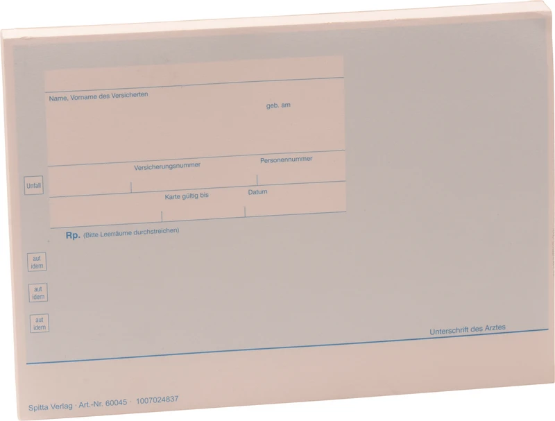 Chipkarten-Privatrezept   Stück  100 Blatt