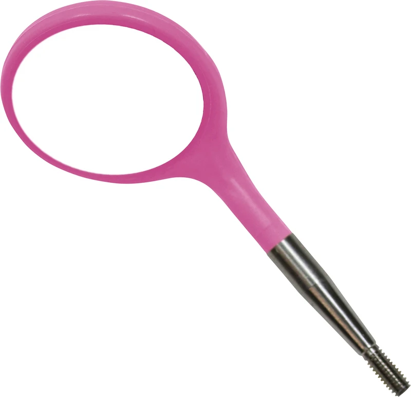 Crystal HD Mundspiegelansätze  Packung  12 Stück Größe 4, Ø 22 mm, neonpink