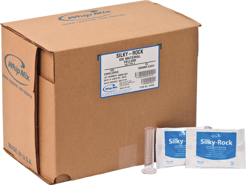 Silky-Rock  Packung  120 x 70 g Superhartgips gelb