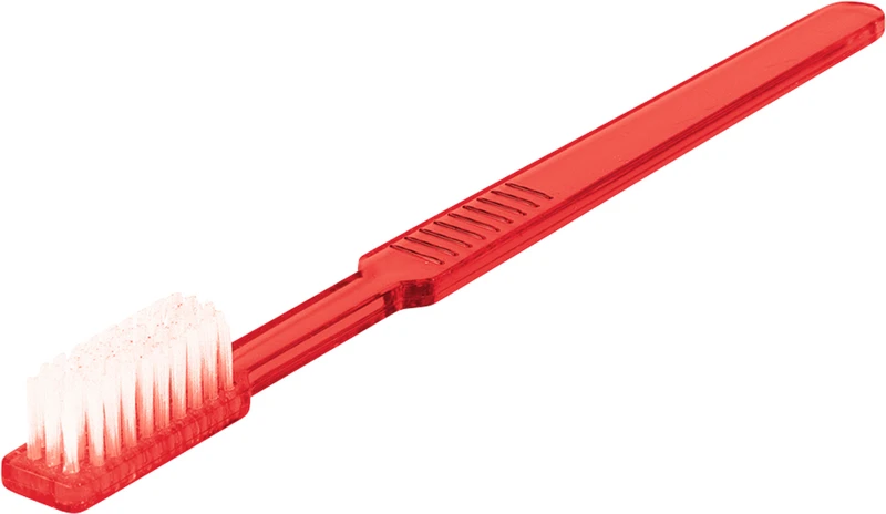 UNIBRUSH Einmal Zahnbürsten  Box  100 Stück rot