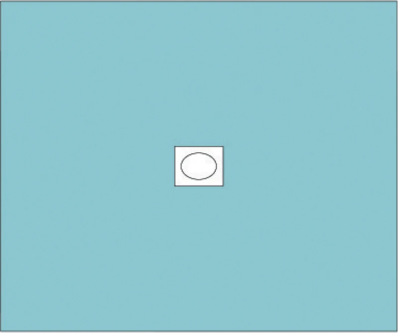 Lochtücher  Packung  80 Stück 75 x 90 cm, Loch oval 6 x 8 cm, selbstklebend