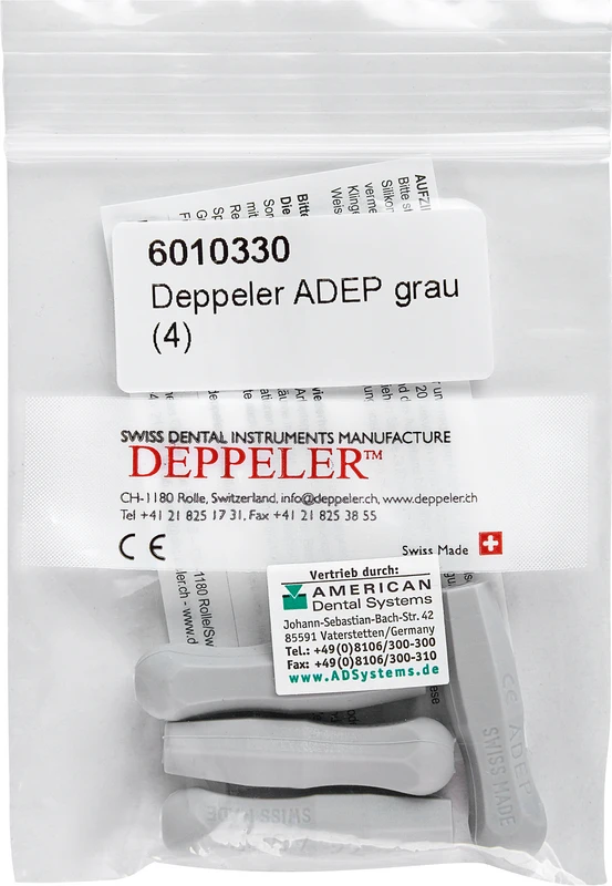 Griffhülsen  Packung  4 Stück grau