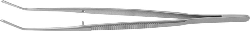 Korn Nahtpinzette   Stück  15,5 cm, 1,3 mm, gewinkelt