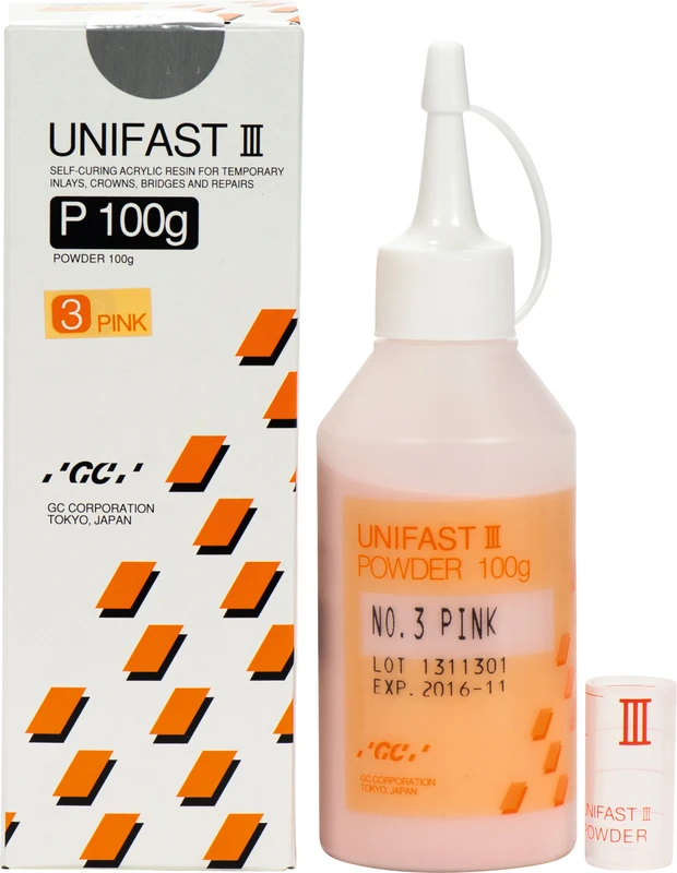 GC UNIFAST III  Nachfüllpackung  100 g Pulver N°3 pink