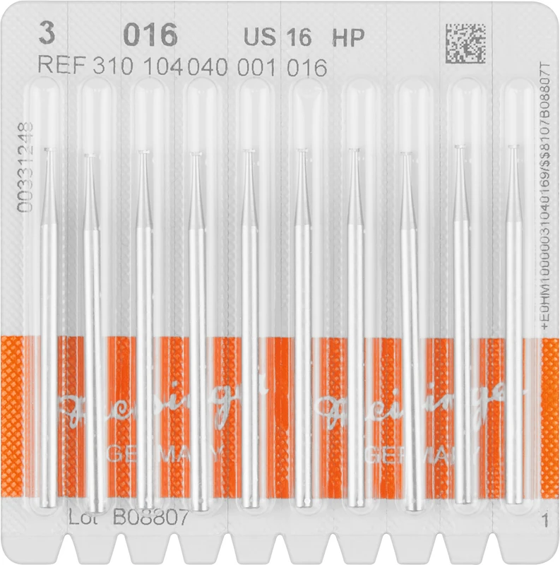 Stahlbohrer 3  Packung  10 Stück HP, Figur 040, 0,4 mm, ISO 016