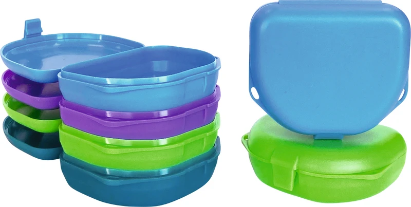 Schienen\Retainerboxen  Packung  12 Stück flach sortiert