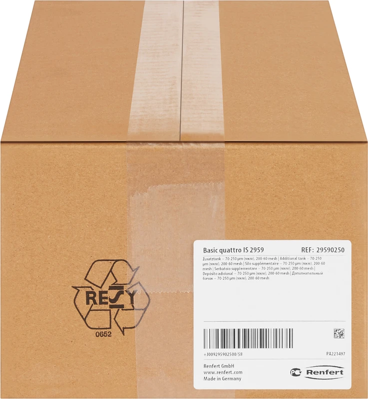 Zusatztank  Stück  70-250 µm, für Basic Quattro IS